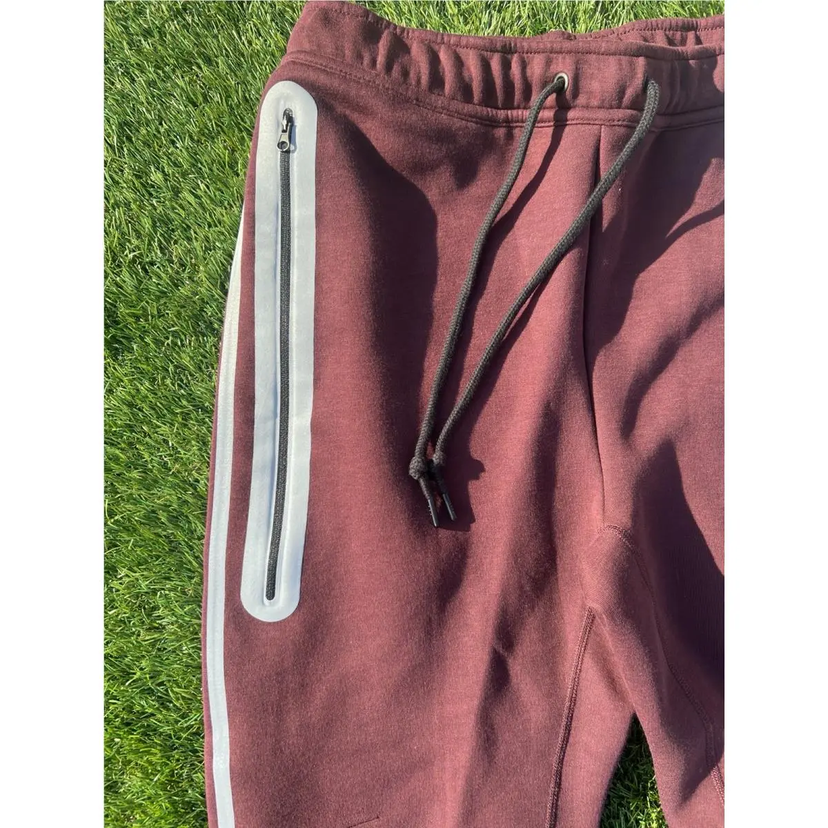 Nike clothing - Nike Tech Men`s Fleece Joggers - HQ3747652 - Burgundy Crush 11