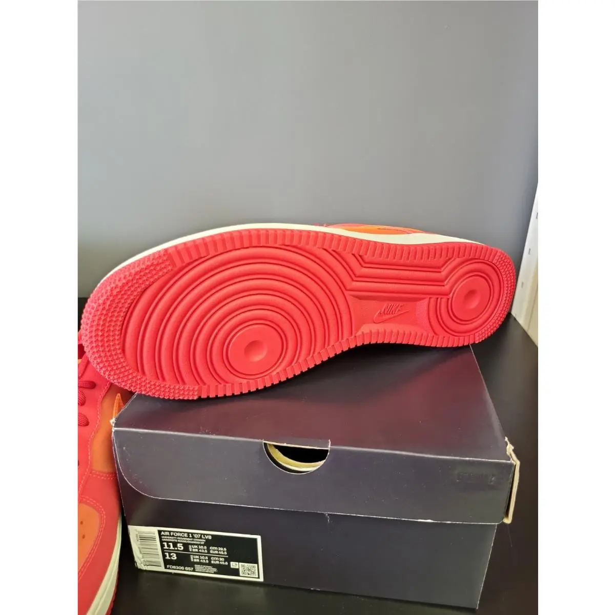 Nike shoes - Nike Air Force 1 - Air Force - Red 4