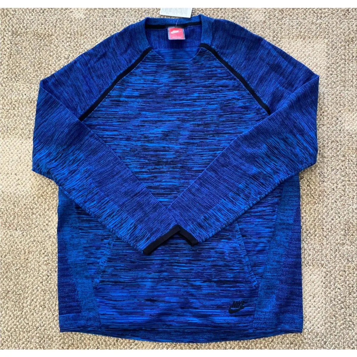 Tech Sweatshirt Sweater Knit Crew Cobalt Blue 728673 439 Men`s L Large by Nike