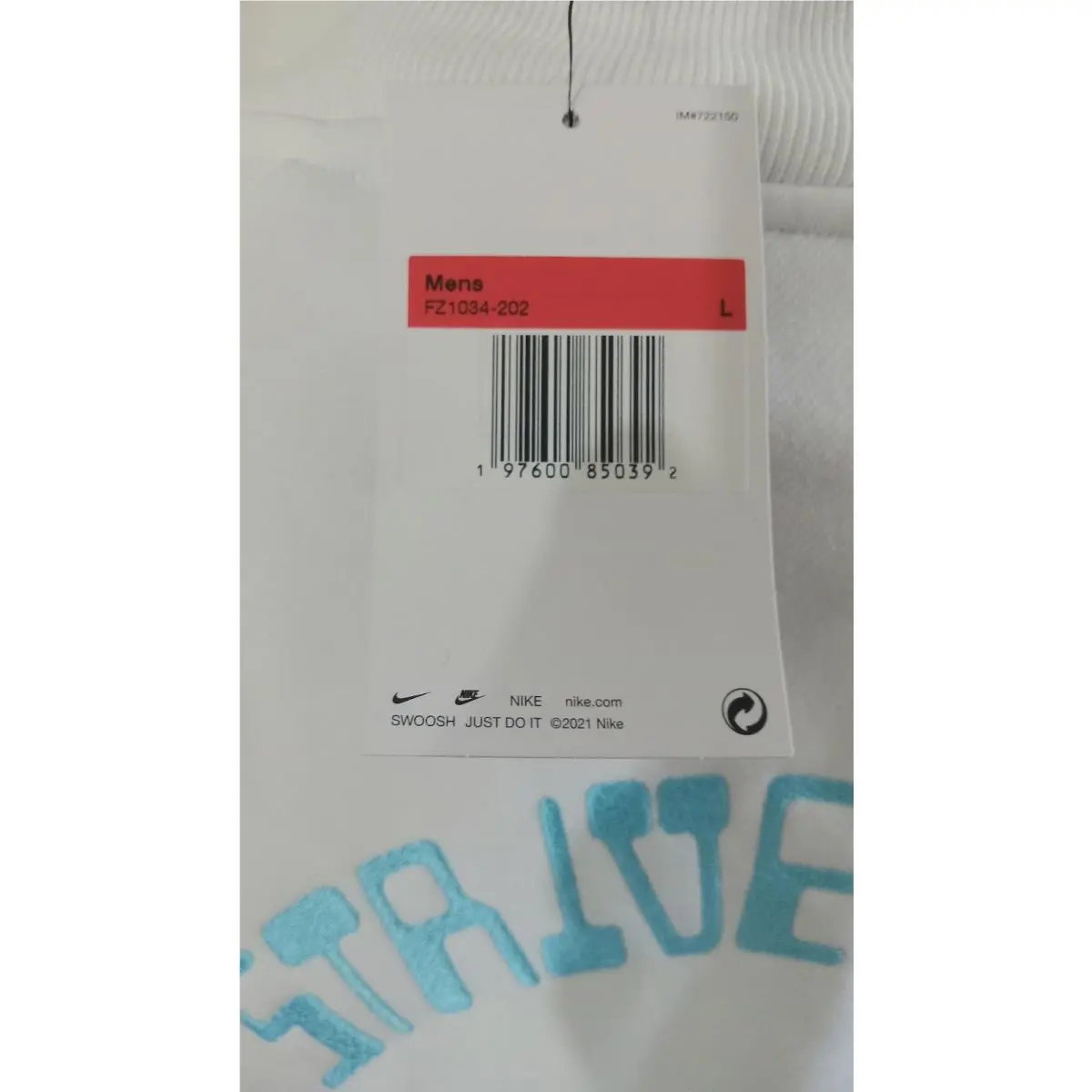 Nike clothing - FZ1034-202 - FZ1034-202 - White, Blue (UPC: 197600850392) 6