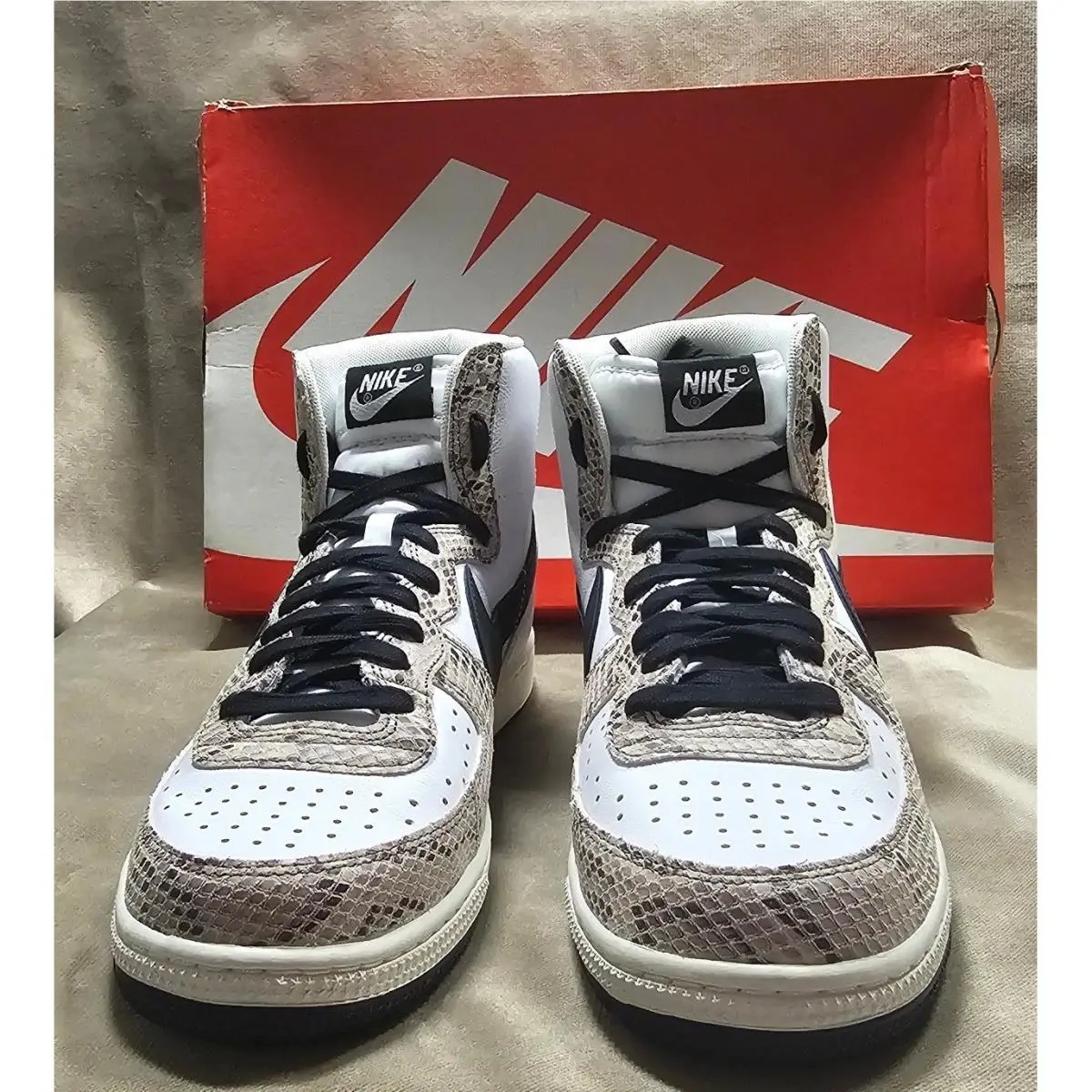 Nike shoes - Nike Terminator High Cocoa Snake - White 1