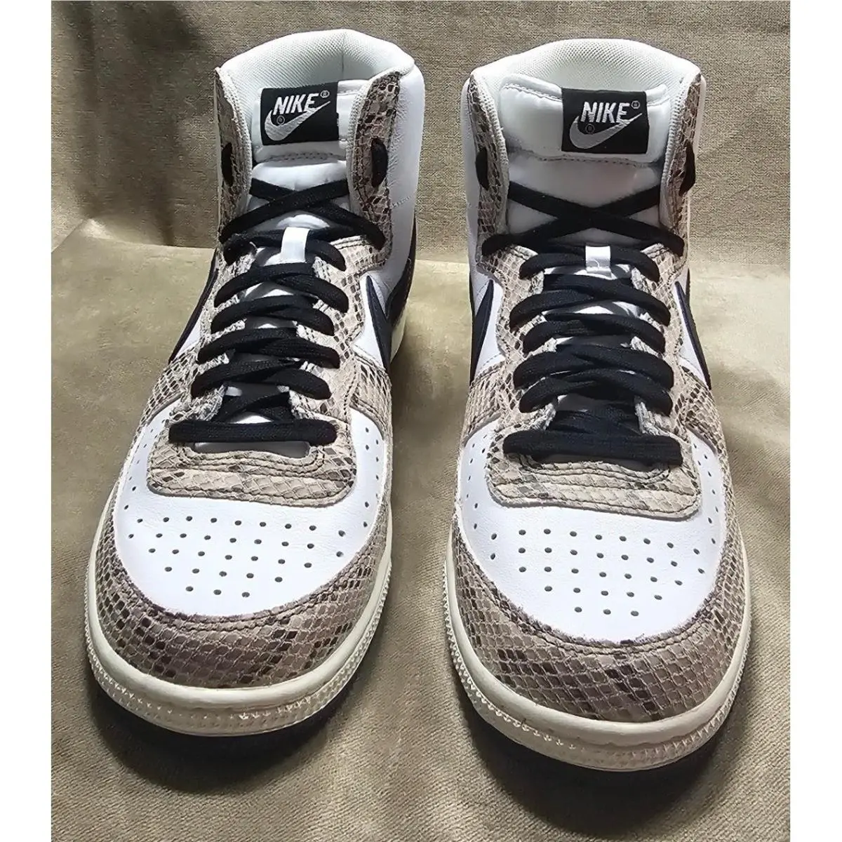 Nike shoes - Nike Terminator High Cocoa Snake - White 2