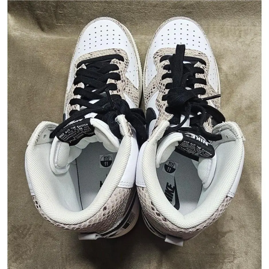 Nike shoes - Nike Terminator High Cocoa Snake - White 4