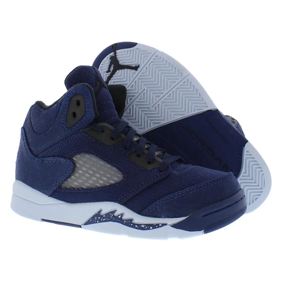 Nike Jordan 5 Retro SE PS Boys Shoes Size 1 Color: Midnight Navy/black
