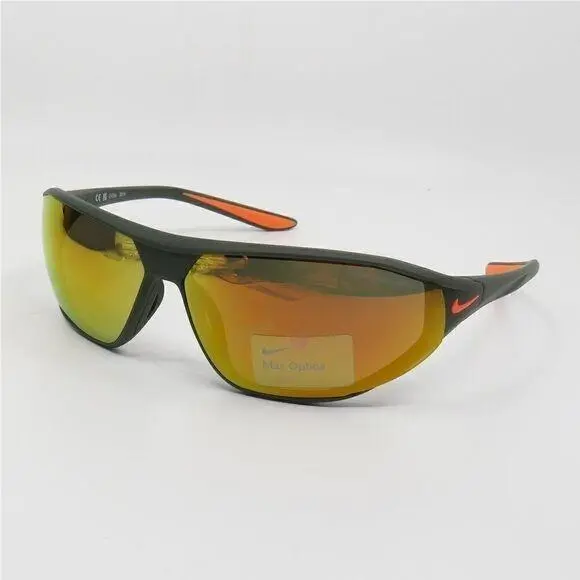 Nike Aero Swift M Cargo Khaki/orange Cargo Kahki Mirrored Sunglasses