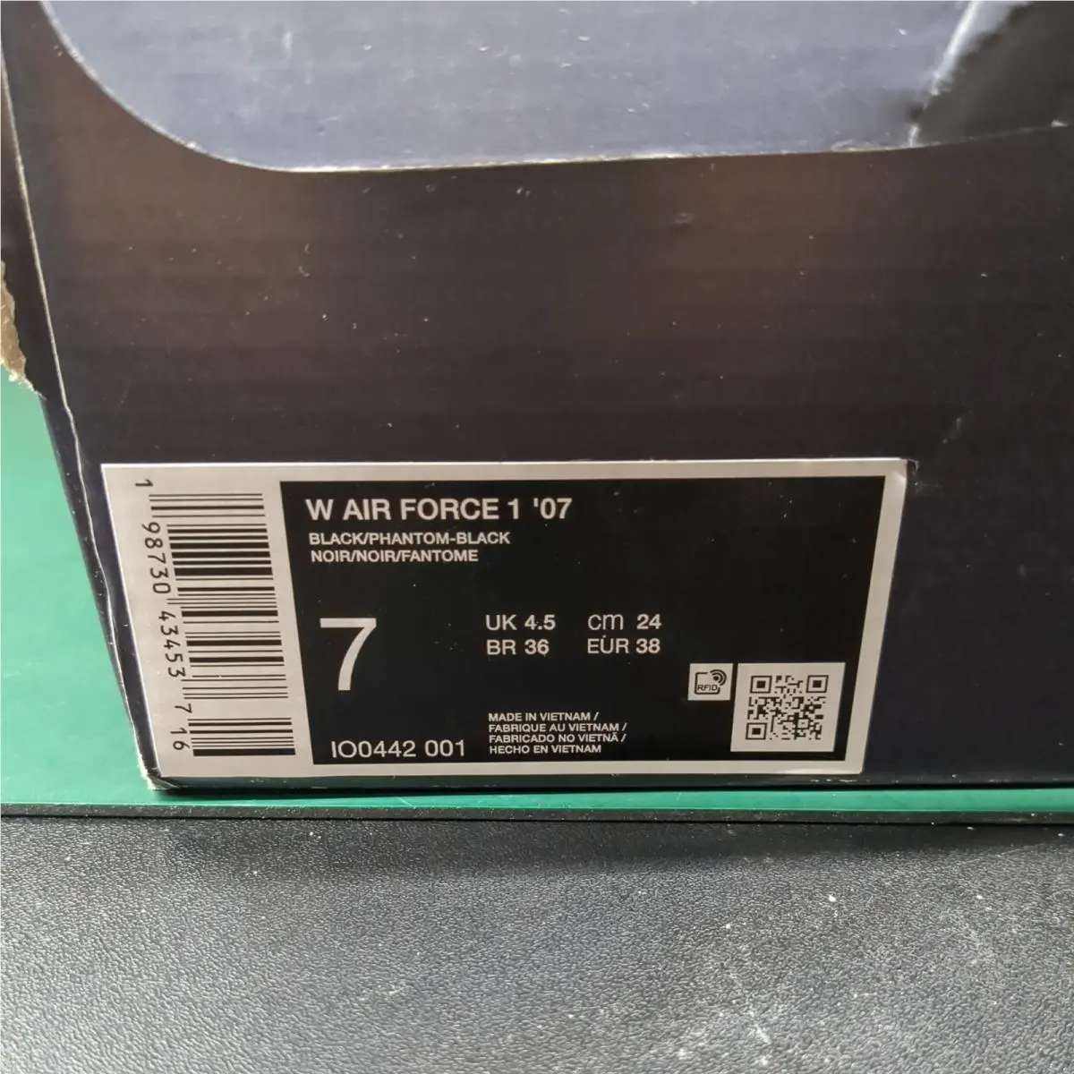 Nike shoes - Nike Air Force 1 - Air Force - IO0442-001 - Black 8