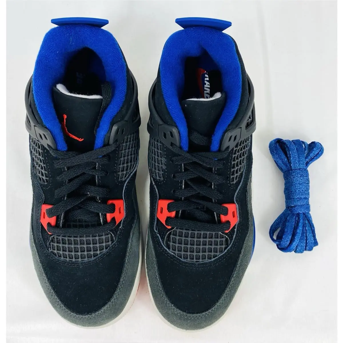 Nike shoes - Jordan 4 Retro OG (PS) - IB4388-003 - Black/Fire Red/Deep Royal Blue (UPC: 197861402620) 0