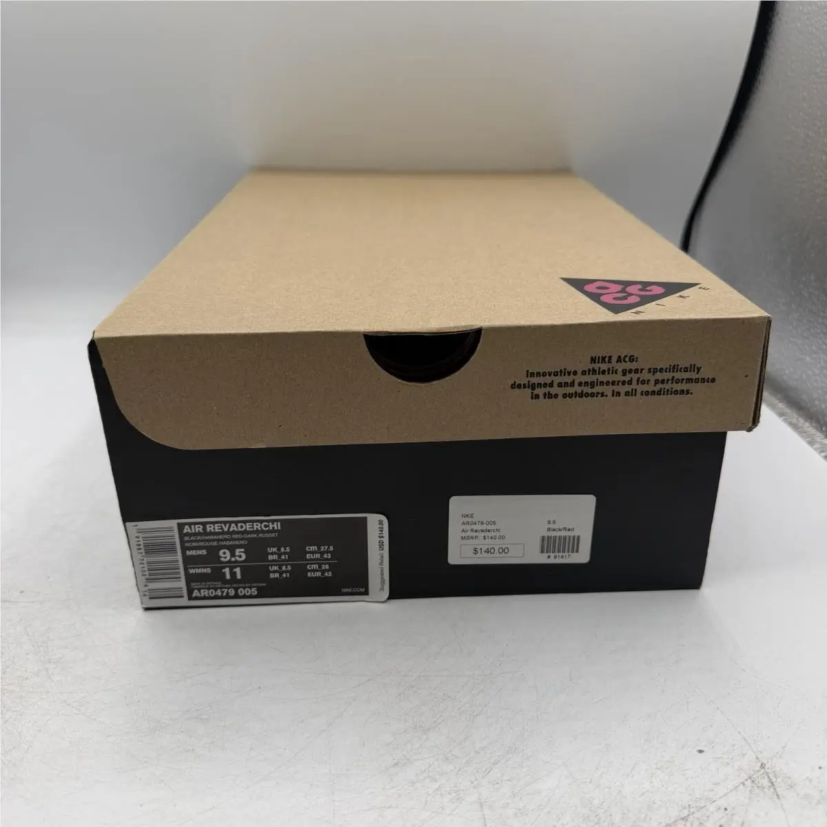 Nike shoes - Nike ACG - ACG - AR0479-005 - Brown, Manufacturer: Black, Habanero Red-Dark Russet 9