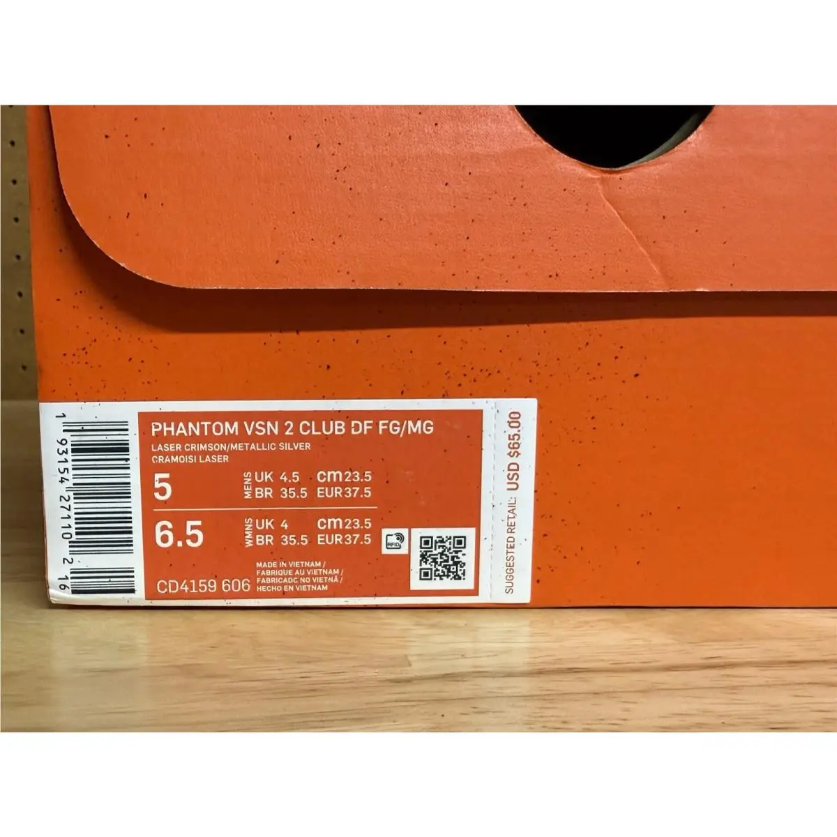 Nike shoes - Nike Phantom Vision - Phantom Vision - CD4161-607 - Red, Manufacturer: Laser Crimson/Black/Metallic Silver (UPC: 193154272321) 6