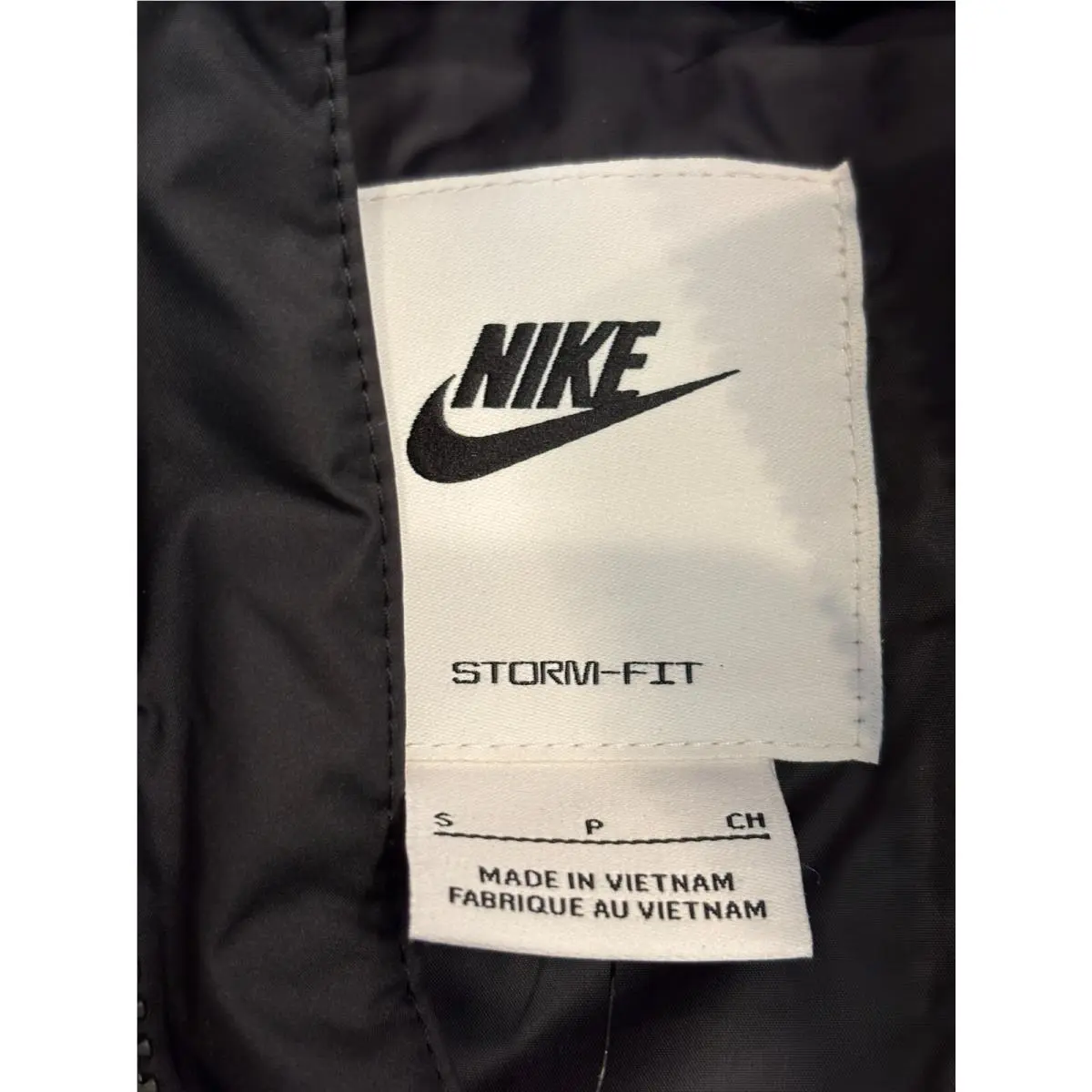 Nike clothing - Nike Sportswear Storm-fit Windrunner Vest - Black / White (UPC: 195239066573) 2