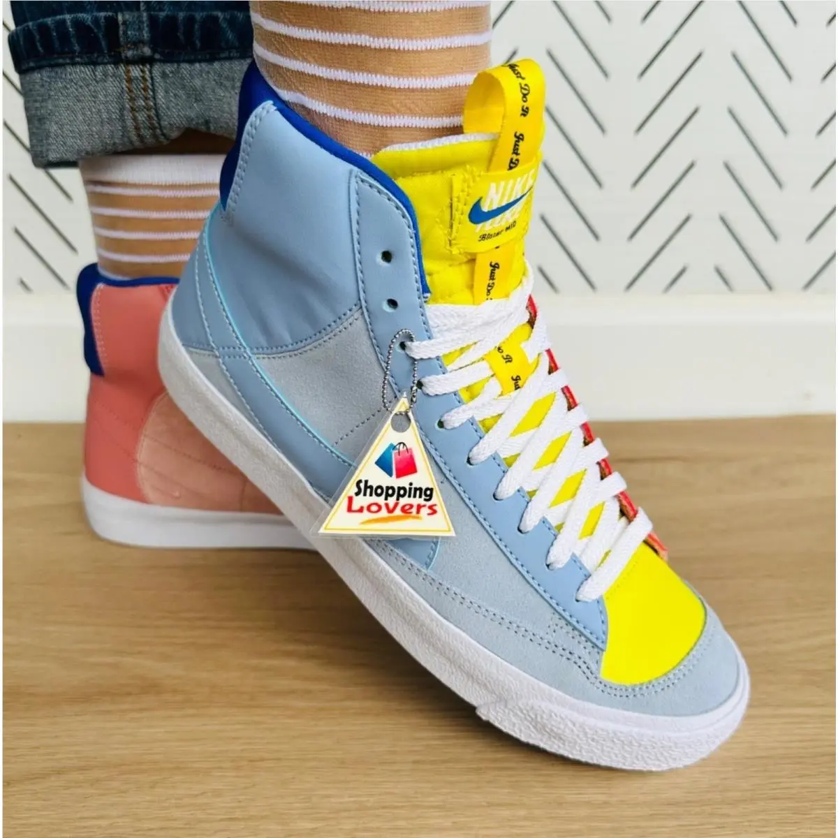 Nike shoes - Nike Blazer Mid 77 - Blazer Mid - Blue Orange (UPC: 196608426738) 1