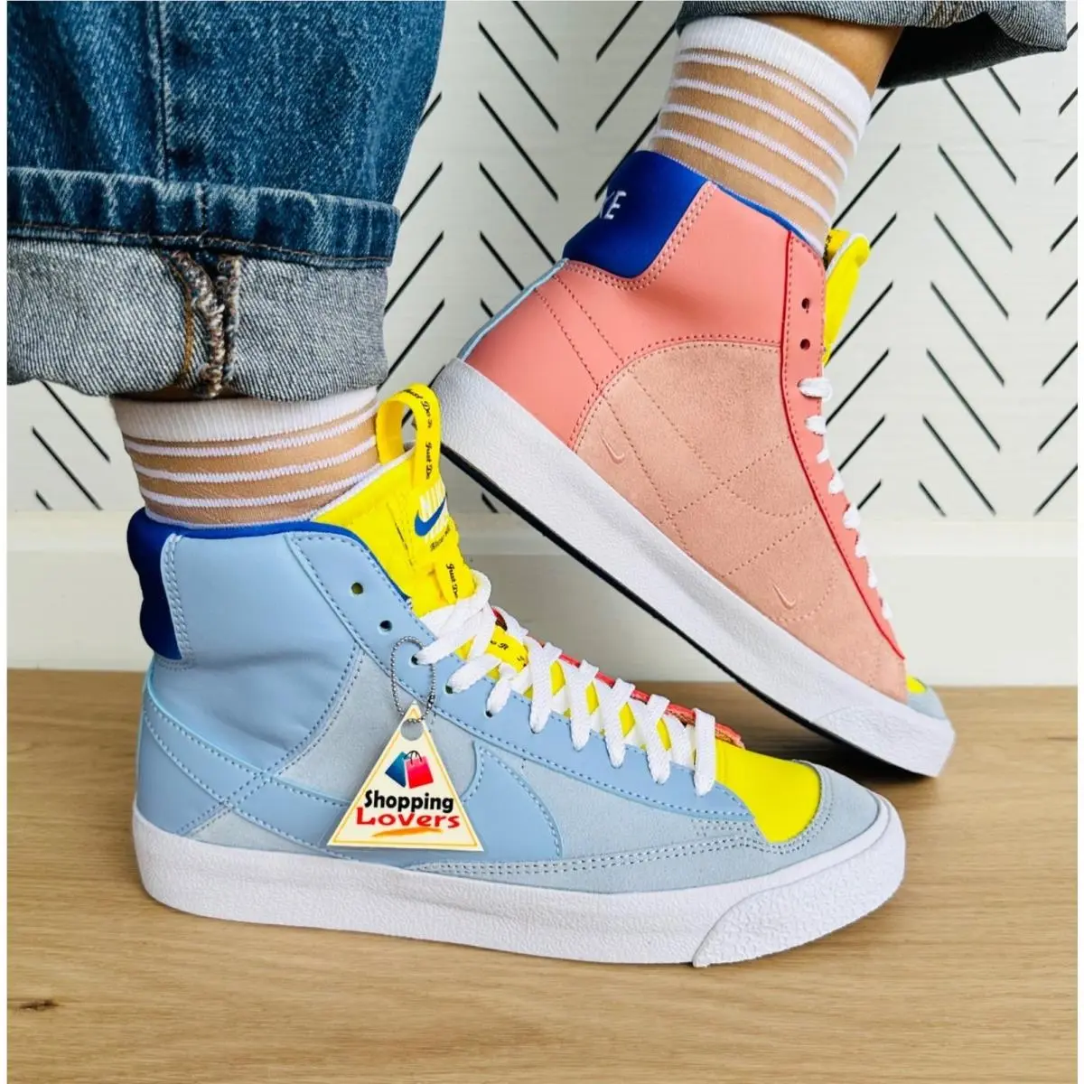Nike shoes - Nike Blazer Mid 77 - Blazer Mid - Blue Orange (UPC: 196608426738) 2