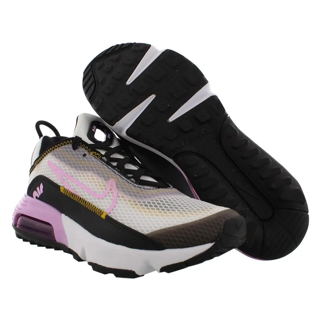 Nike Air Max 2090 Gs Girls Shoes Size 7 Color: White/light Arctic Pink/black