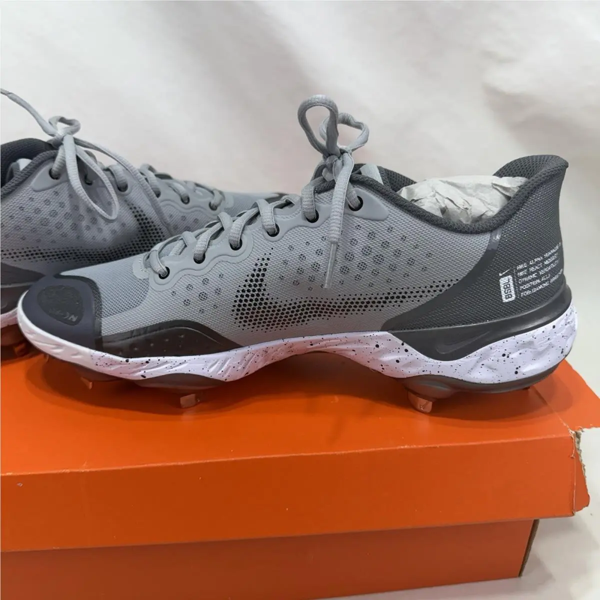 Nike shoes - Nike Alpha Huarache Elite 3 - CK0746 - Gray 3