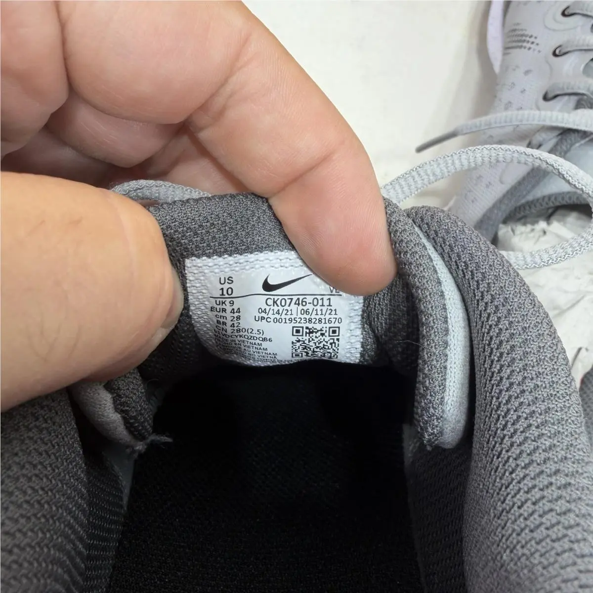 Nike shoes - Nike Alpha Huarache Elite 3 - CK0746 - Gray 5