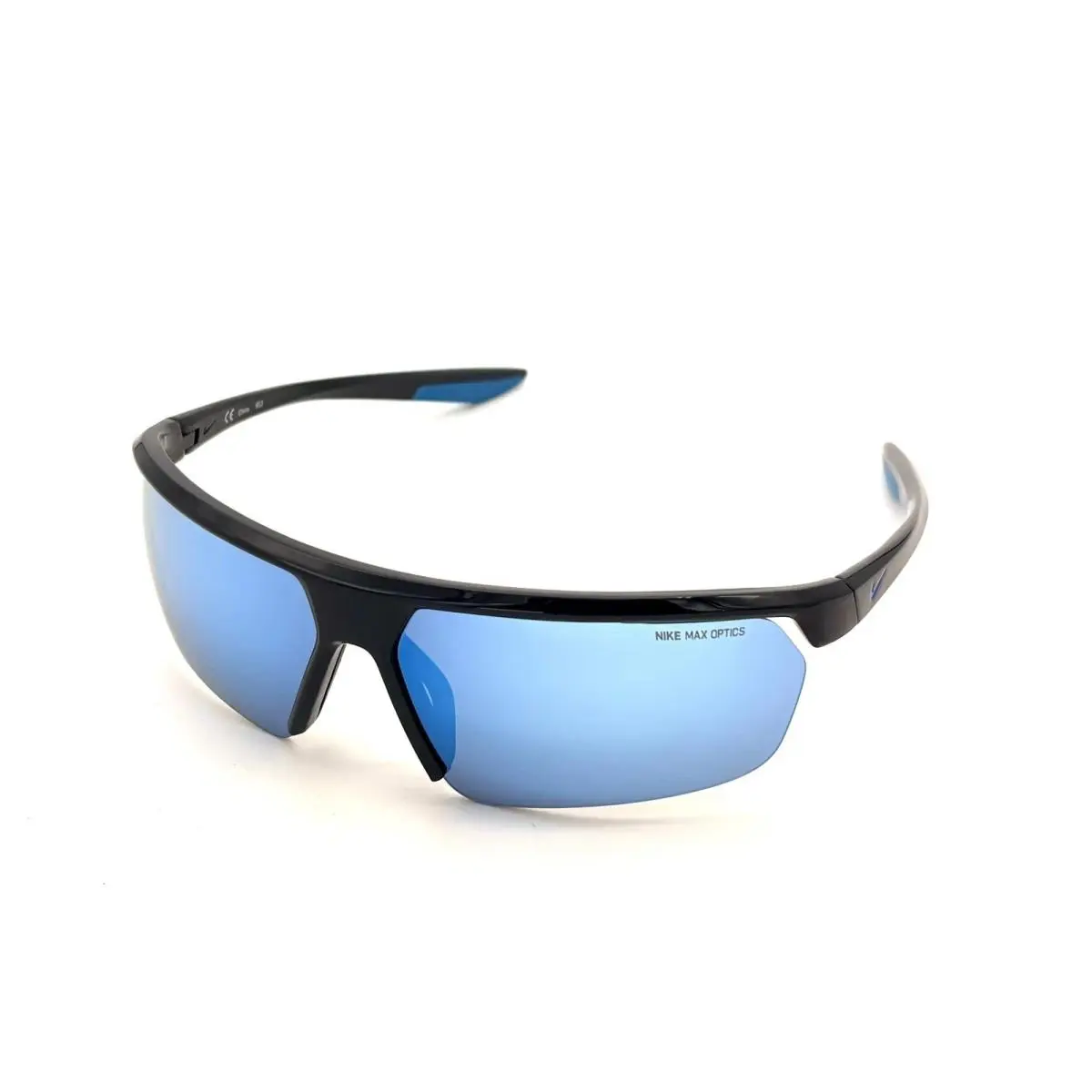 Nike CW4668 451 Obsidian Grey Gale Force Sunglass W/frozen Blue Mirror Lens