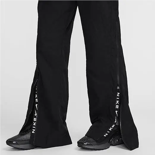 Nike FV7544 Pants Size XL Womens Black Sportswear Mid Rise Repel Zip