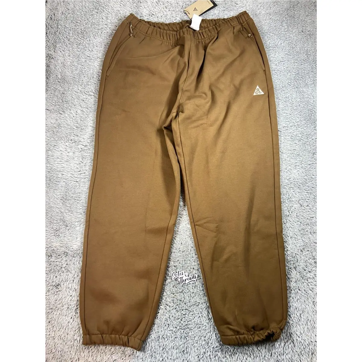 Nike Acg Tuff Fleece Pants Size Medium Men Mosswood Brown IH0717-235