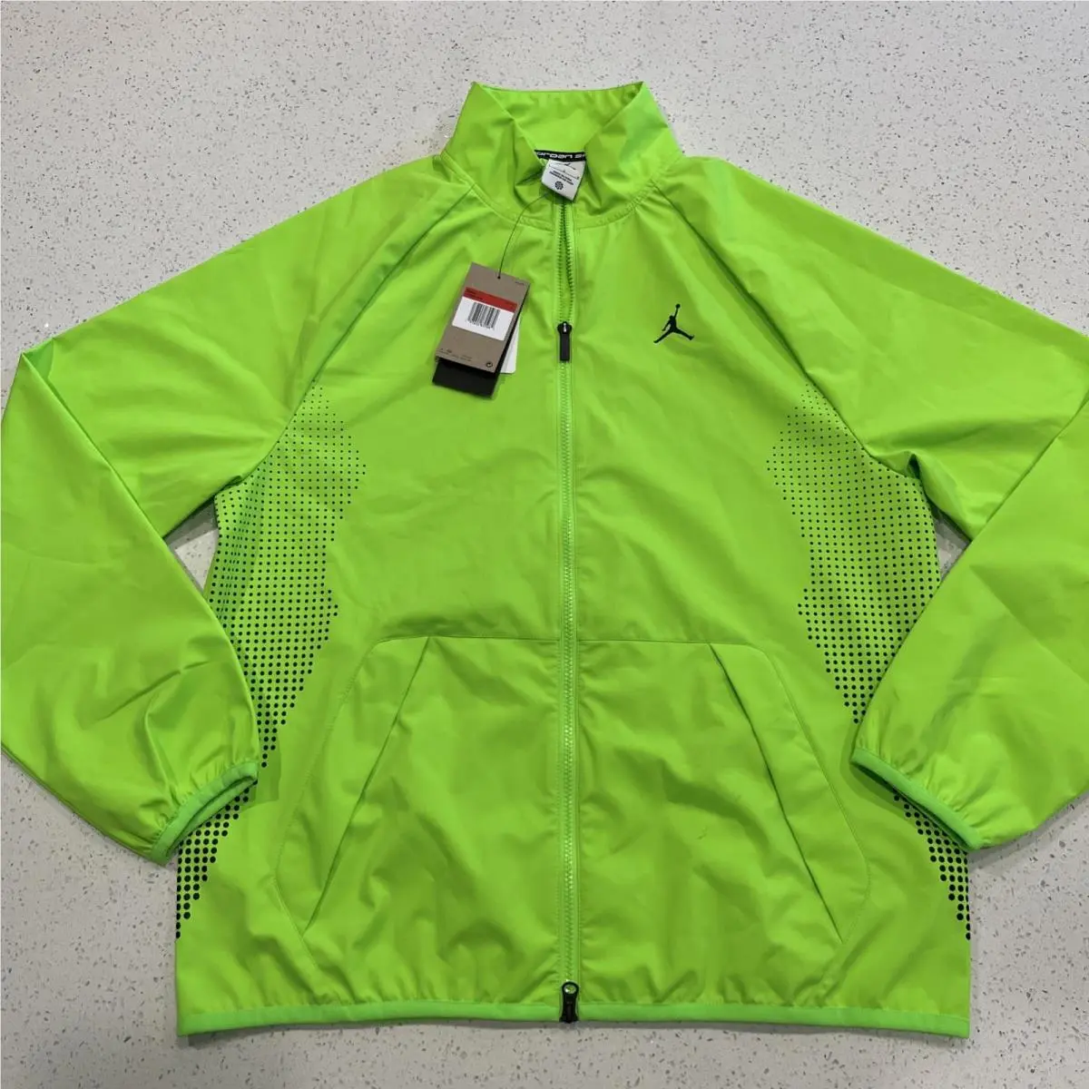 Air Jordan Sport Jam Warm- Up Electric Green Jacket HF9885-358 Size L by Nike