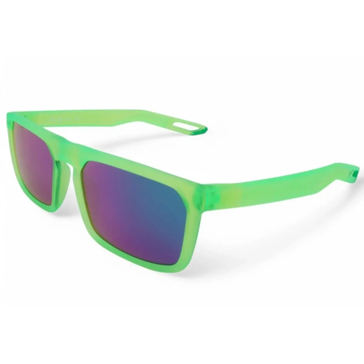 Nike DZ7375-358 NV03 M Matte Ghost Green Sunglasses with Green Mirror Lenses