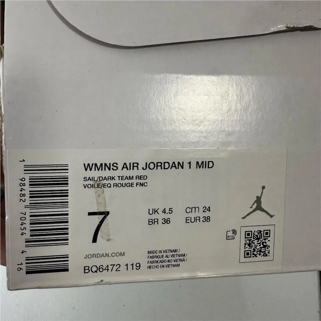 Nike shoes - Air Jordan 1 Mid SE (WMNS) - Red 7