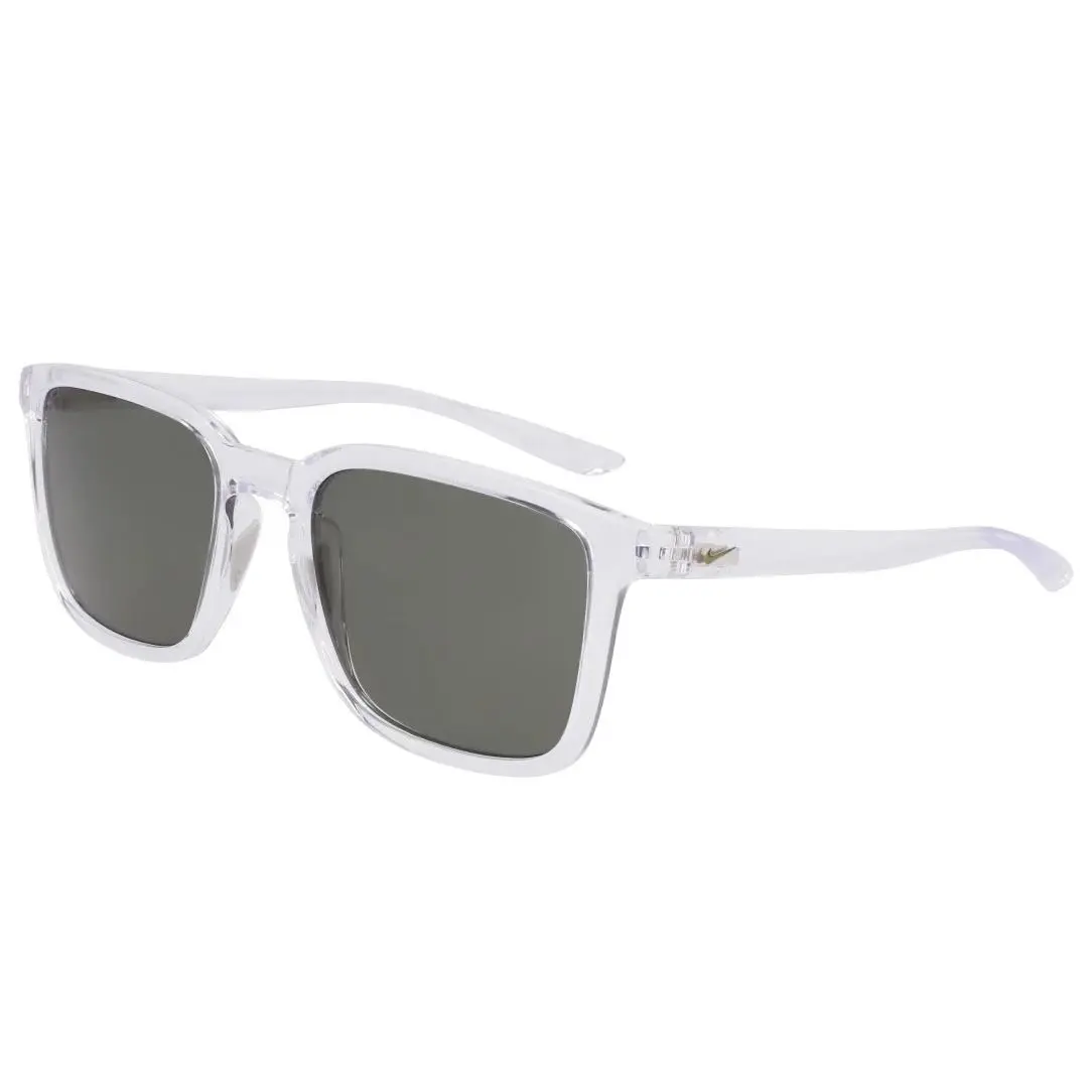 Nike FJ1972-976 Clear Crystal Circuit Sunglasses with Green Lenses - Frame: Clear, Lens: Green