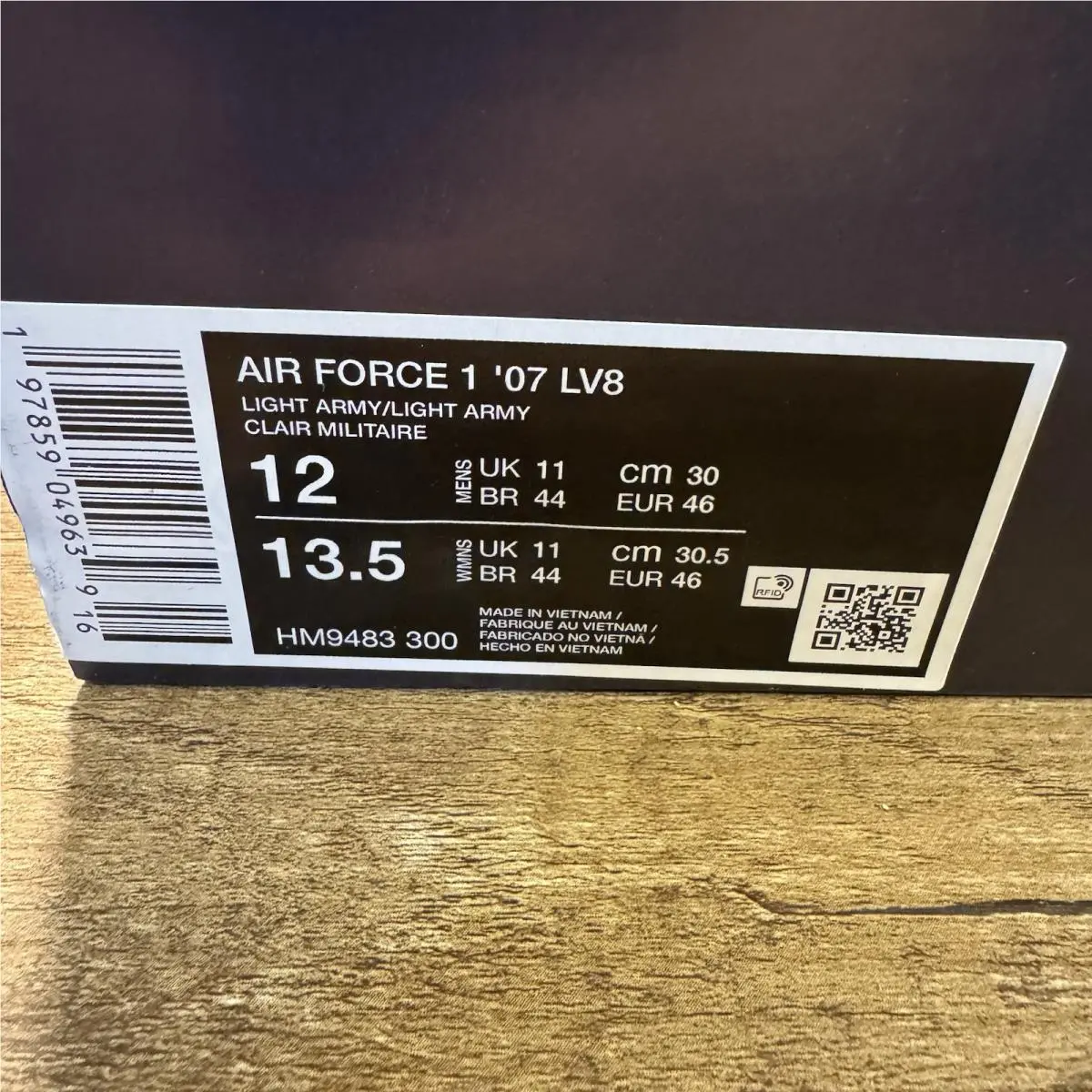 Nike shoes - Nike Air Force 1 - Air Force - HM9483-300 - Green, Manufacturer: Light Army/Cargo Khaki/Light Army 0