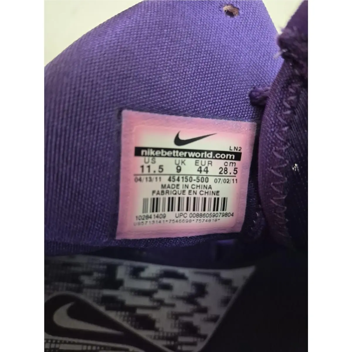 Nike shoes - Nike Zoom Hyperdunk - Zoom Hyperdunk - 454150-500 - Purple 14