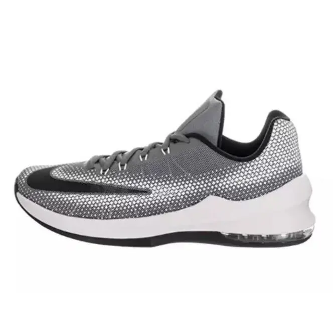 Nike Air Max Infuriate Men`s Grey Low Basketball Shoes D3913 Size 11