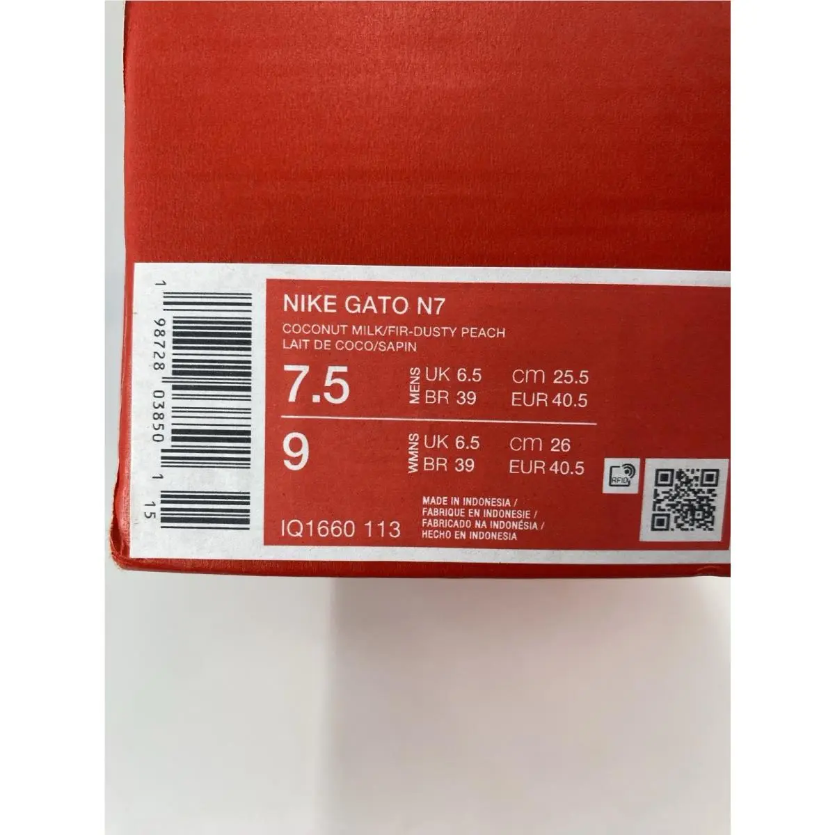 Nike shoes - Nike Gato - Gato - IQ1660 113 - Coconut Milk/Fir-Dusty Peach (UPC: 198728038501) 8