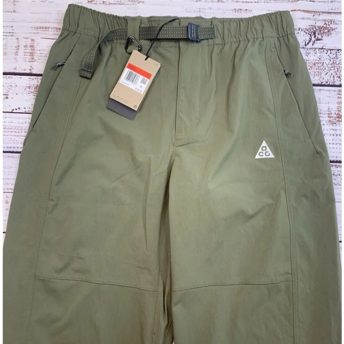 Acg Women`s Large Olive Green UV Repel Hiking Pants HJ0243-222 Outdoor by Nike