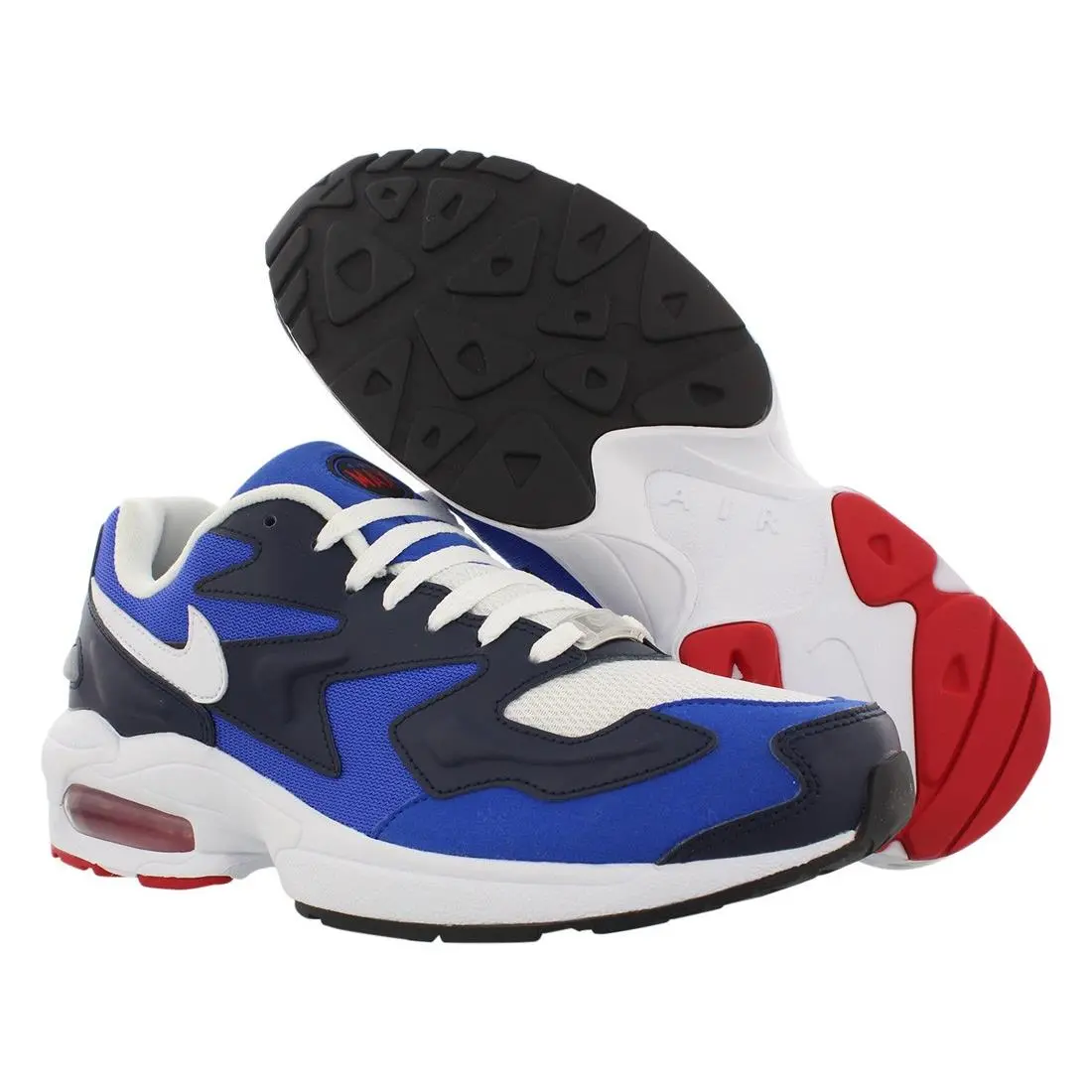 Nike Air Max 2 Light Unisex Shoes Size 8 Color: Racer Blue/white/obsidian