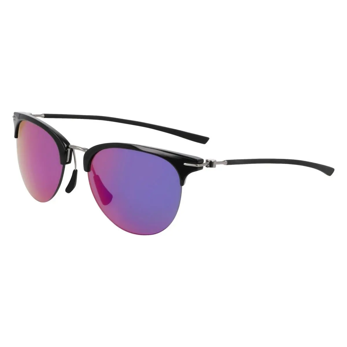 Nike EV24038-012 Black Divot Sunglasses with Infrared Mirror Lenses