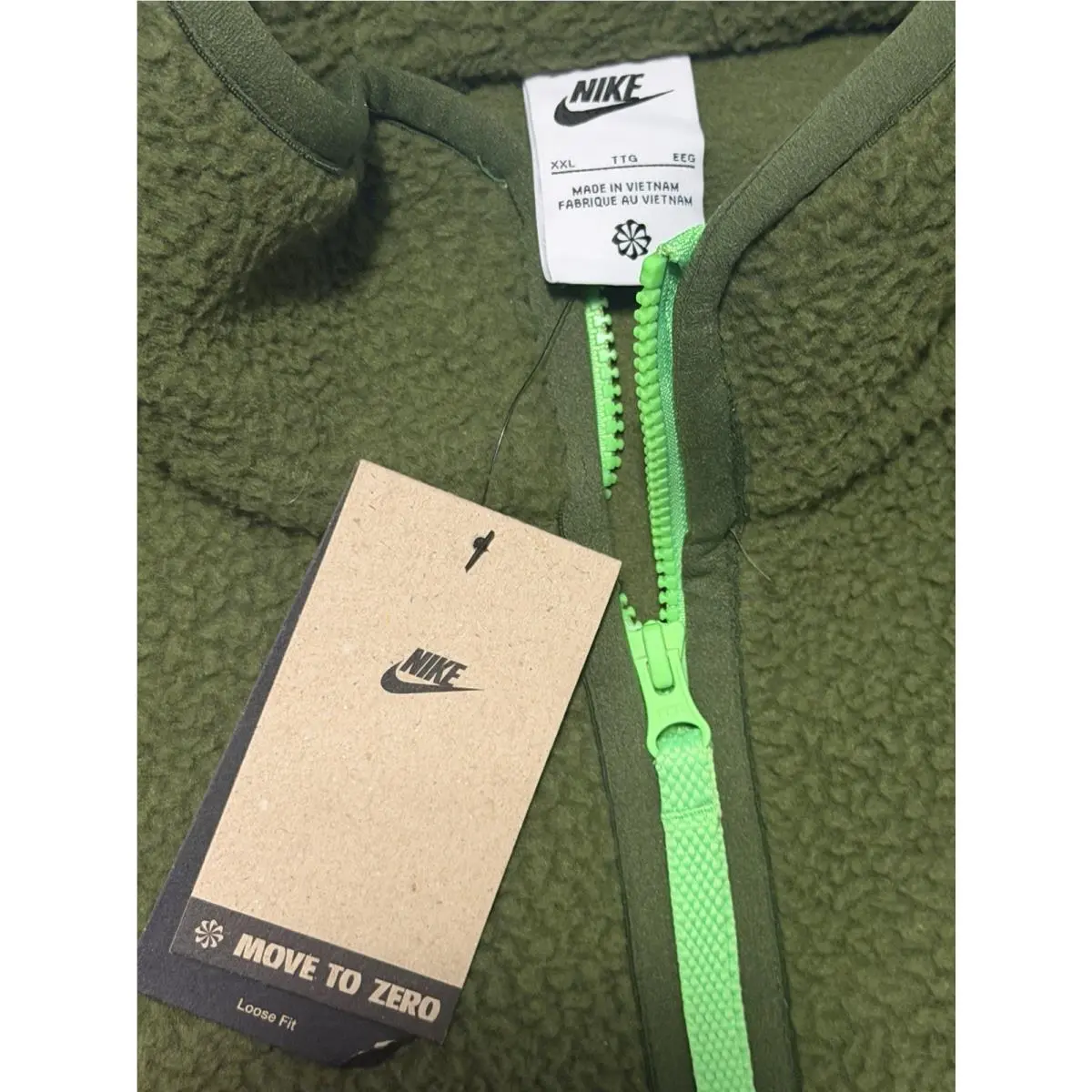 Nike clothing - Nike Sportswear Sport Essentials+ Jacket - DD5021-326 - Green / Orange 2