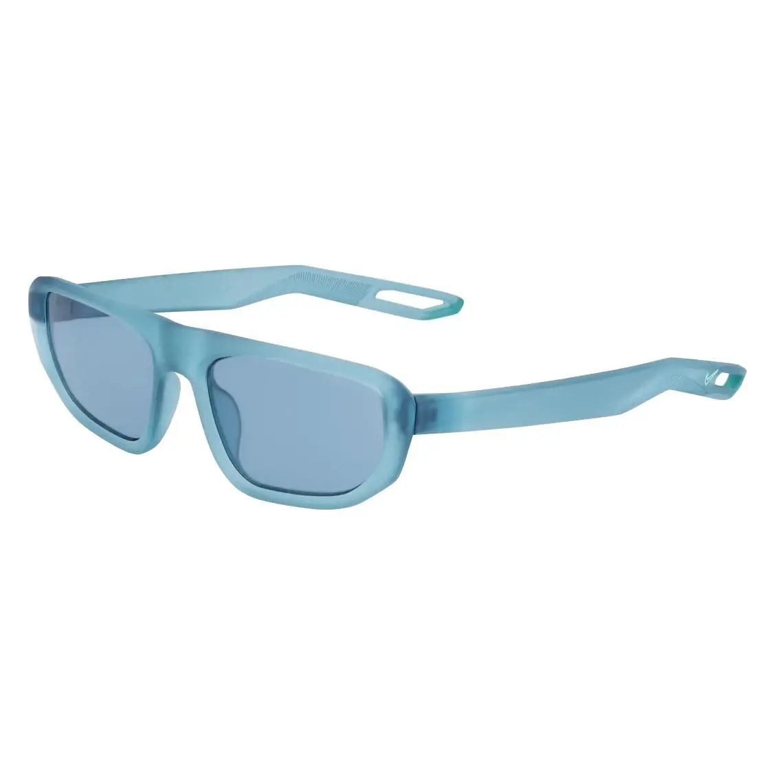 Nike DZ7376-494 Matte Worn Blue NV04 Sunglasses with Blue Lenses