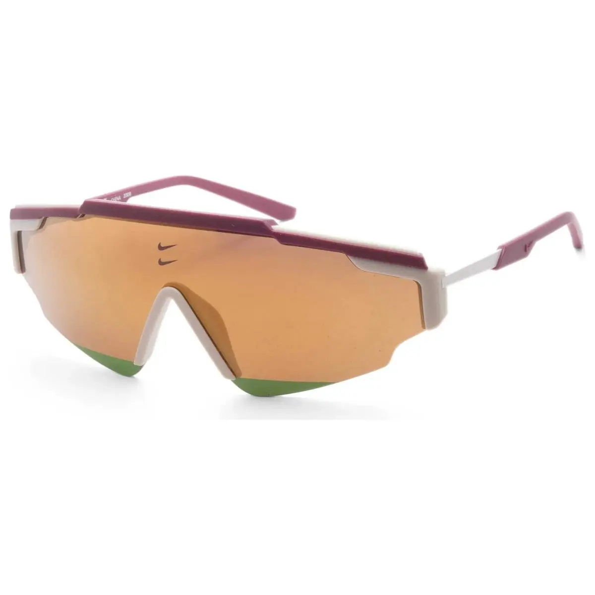 Nike FN0300-681 Night Maroon Marquee Edge M Sunglasses W/bronze Mirror Lens