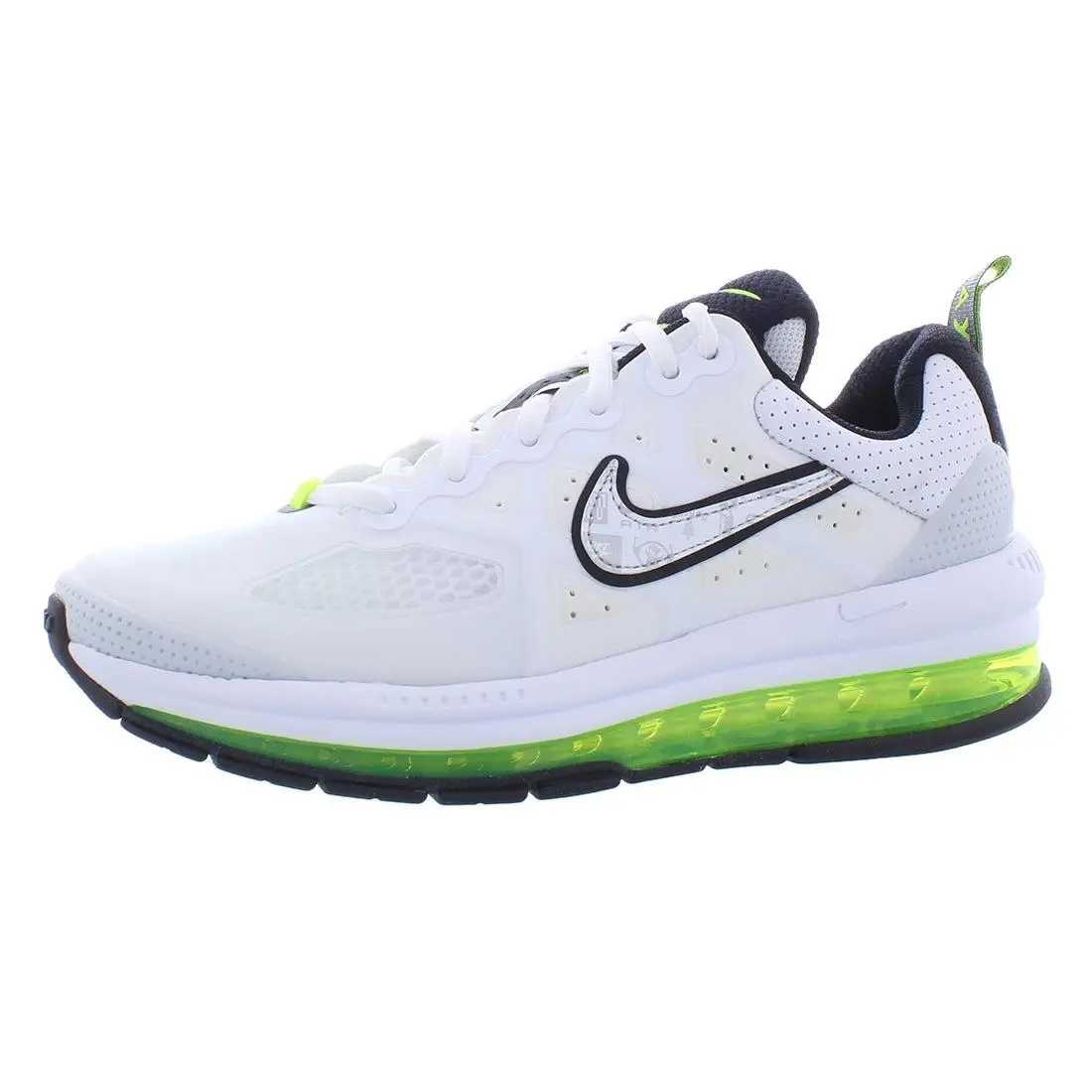 Nike Air Max Genome Boys Shoes Size 6.5 Color: White/neon