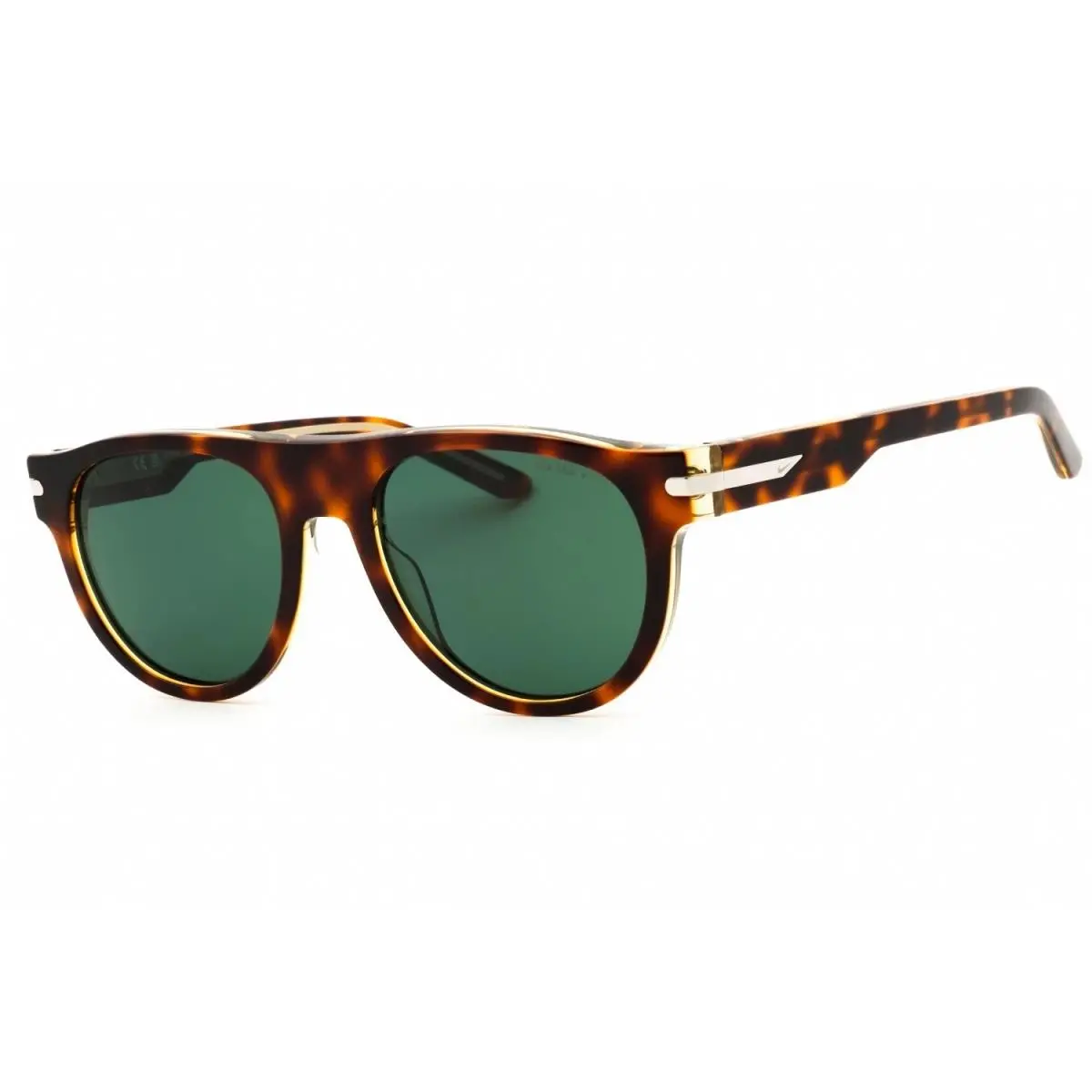 Nike EV24019-298 Tortoise Crescent Iii Sunglasses with Green Lenses - Frame: Tortoise, Lens: Green