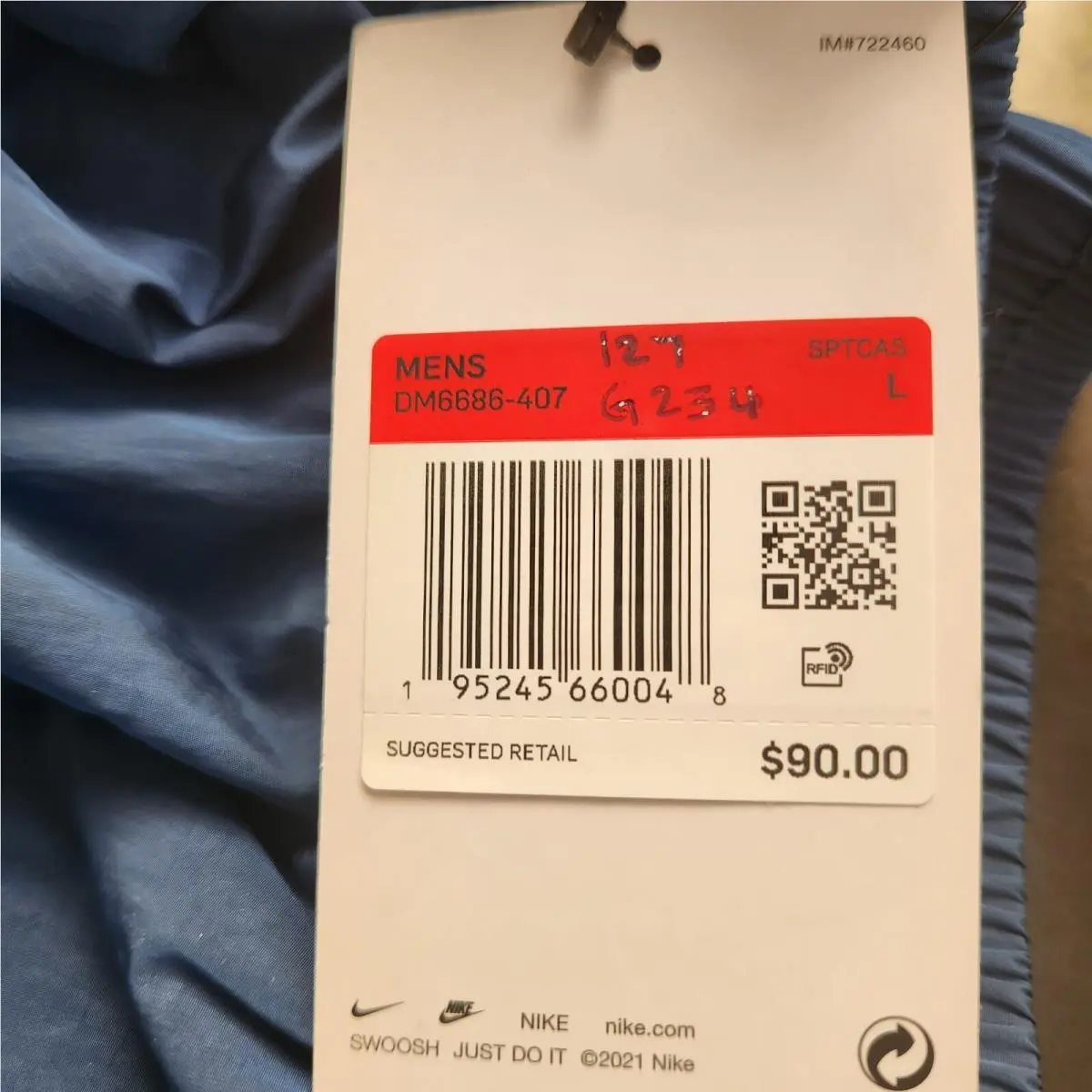Nike clothing - Sportswear - Sportswear - DM6686-407 - Blue (UPC: 193146073882) 3