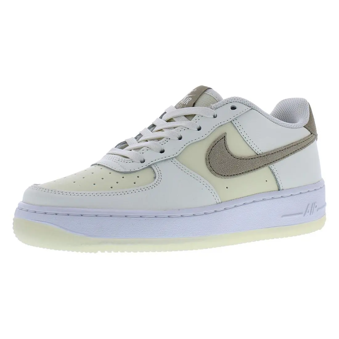 Nike Air Force 1 LV8 5 GS Girls Shoes Size 6 Color: Sail/khaki/coconut