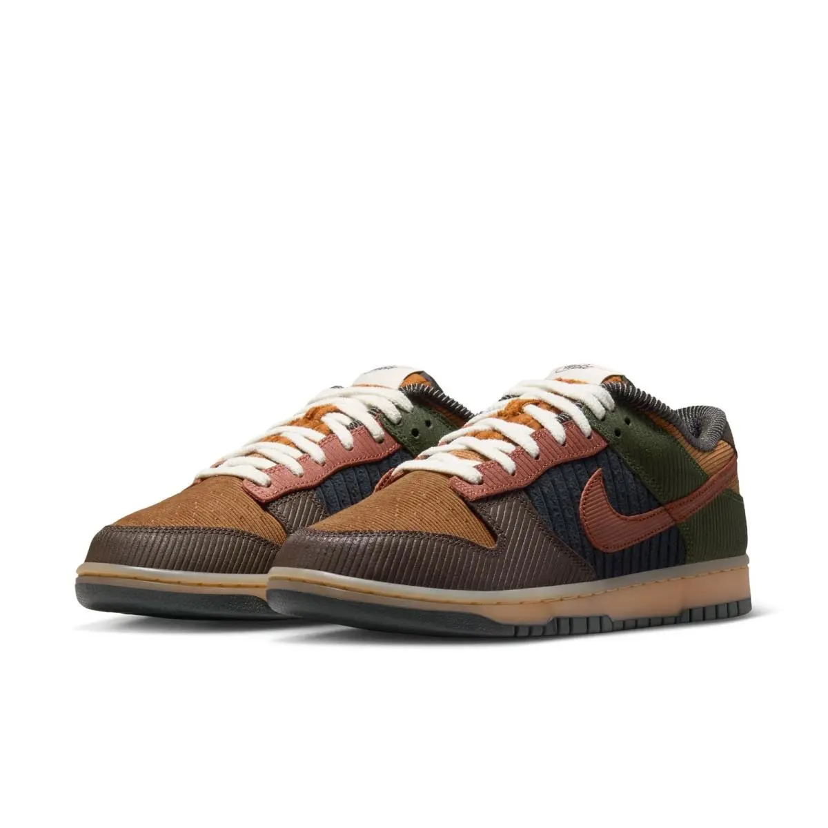 Mens Nike Dunk Low Retro Premium IB7746-201 Sneaker Athletic New-size 8 - LT BRITISH TAN/CINNAMON-CARGO KHAKI