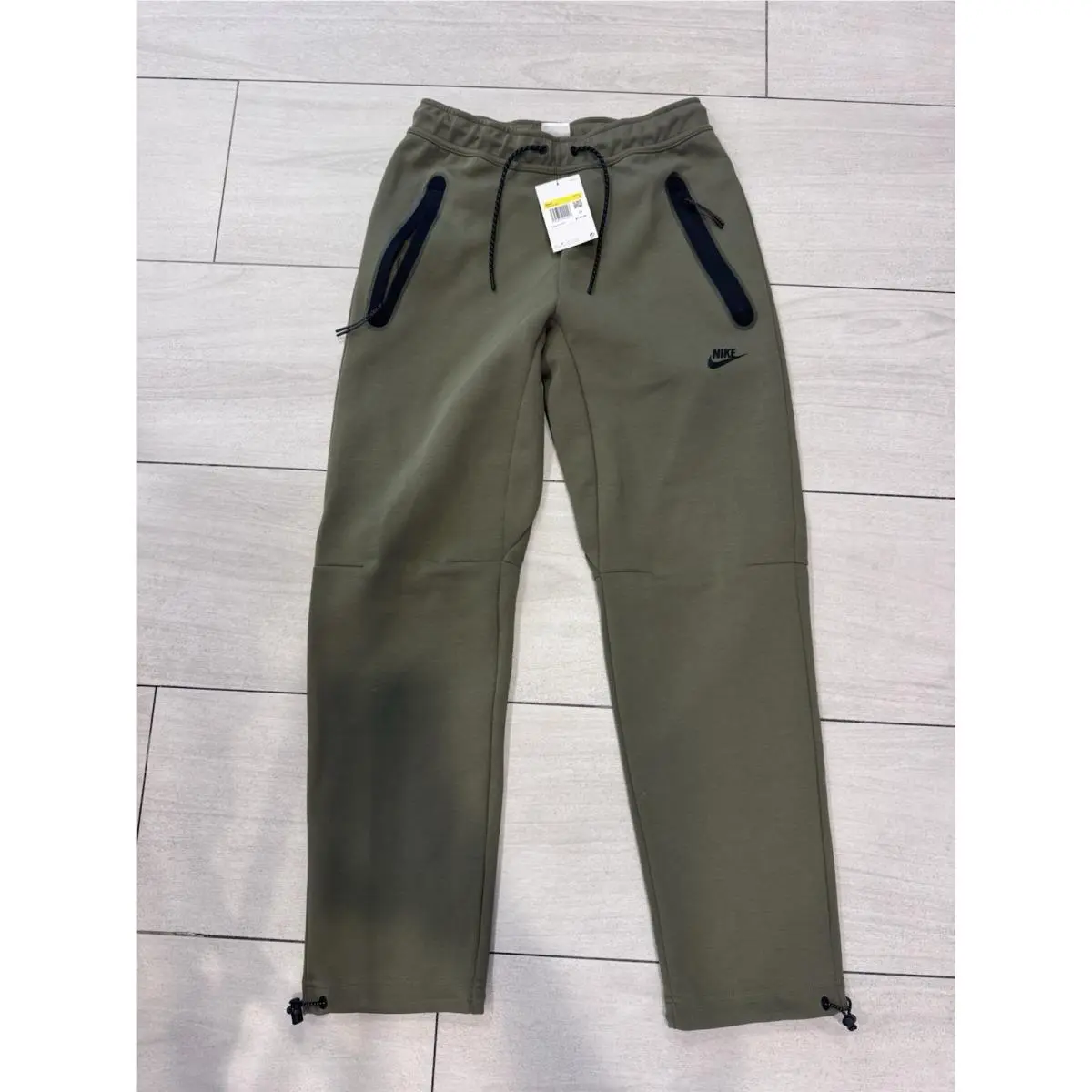 Nike Tech Fleece Men’s Pants Olive Green Size S DQ4312-222