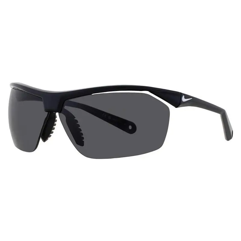 Nike EV1128-001 Shiny Black Tailwind 12 Sunglasses with Grey Lenses