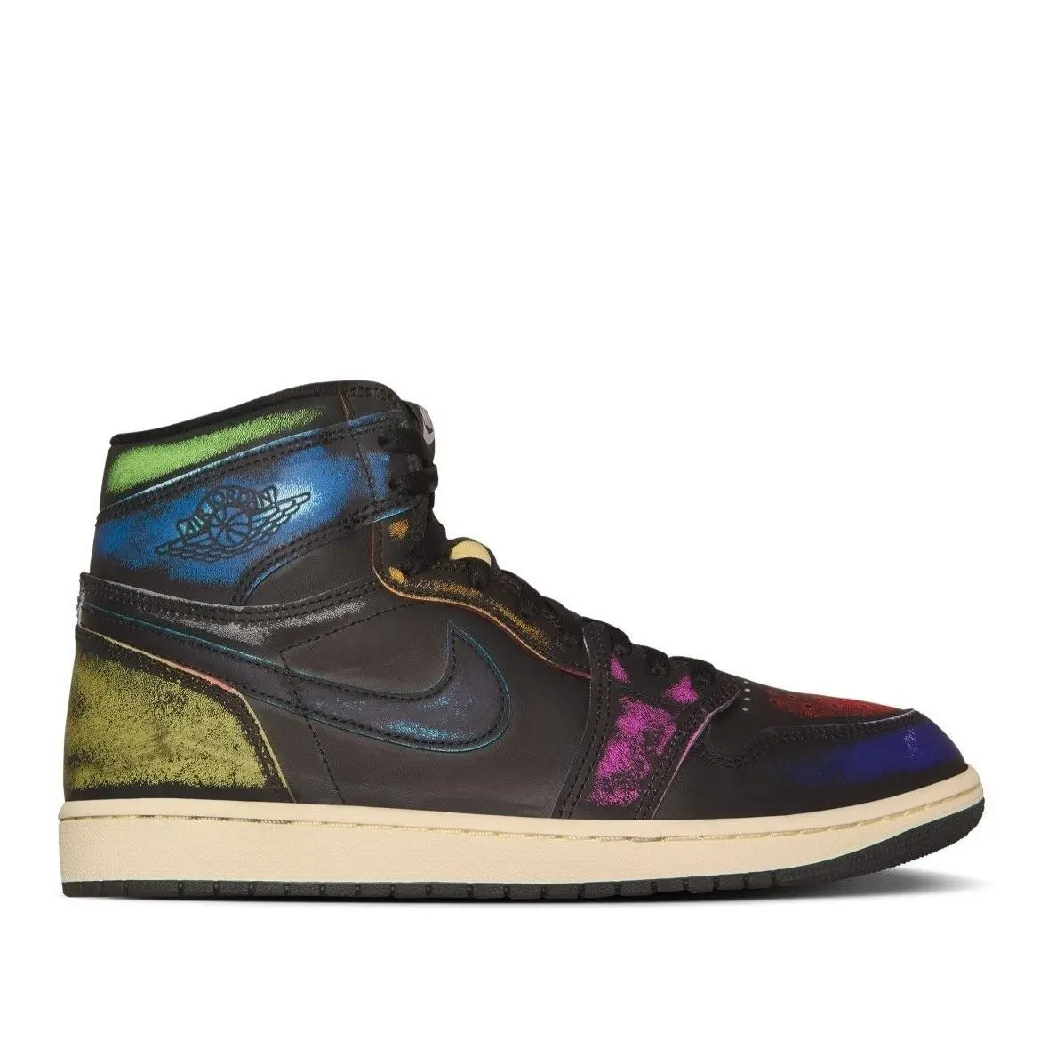 Nike shoes - Jordan 1 Retro High OG Black Metallic Silver Multi-Color - Multicolor 4