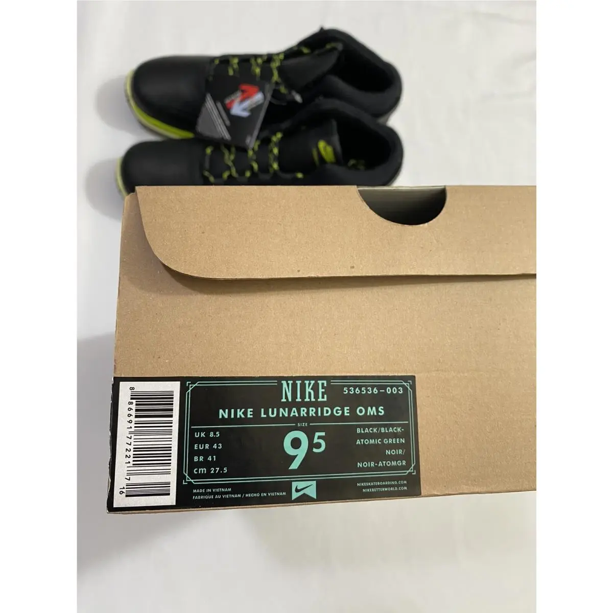 Nike shoes - Nike Lunarridge - Lunarridge - 536536-003 - Black (UPC: 0886691772217) 10