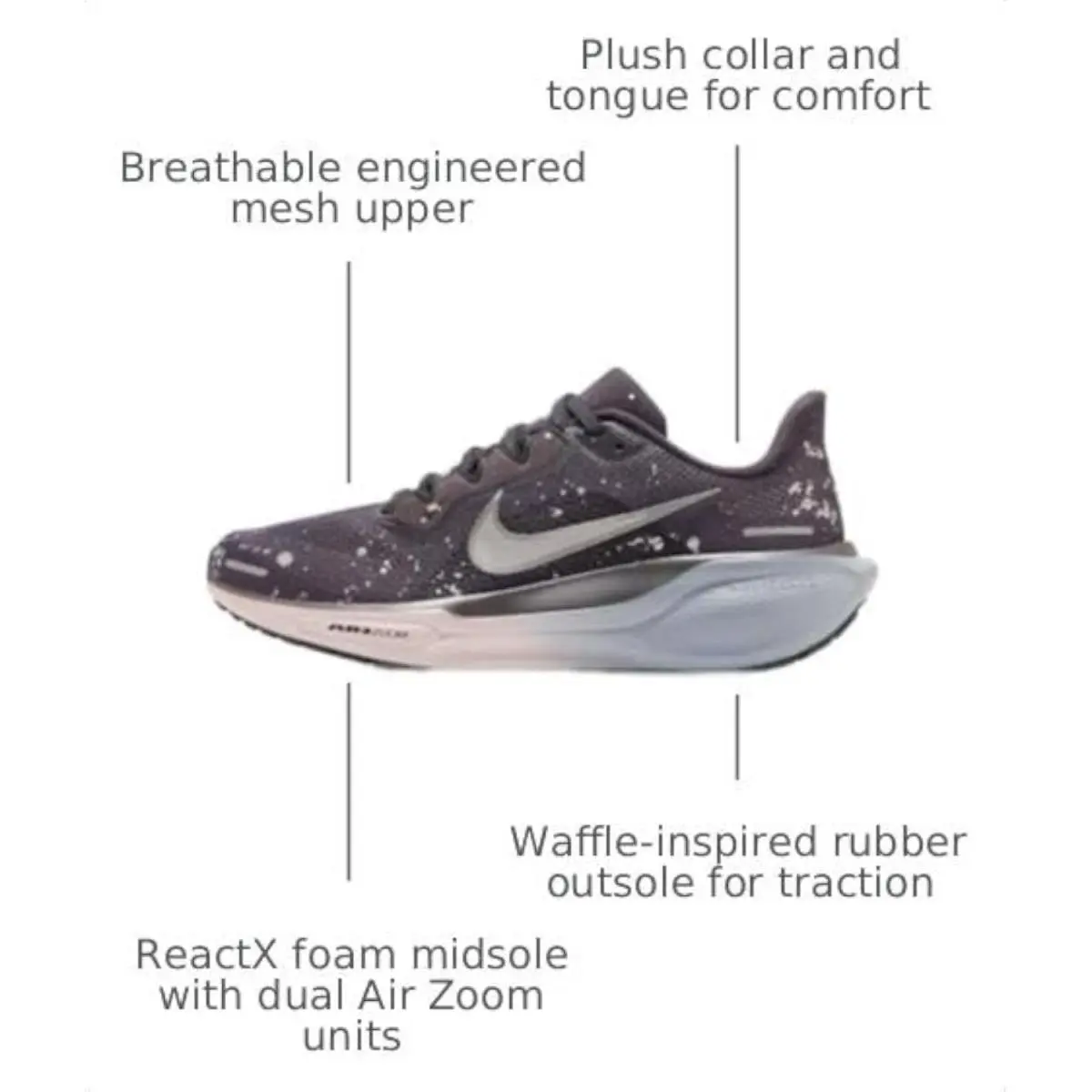 Nike shoes - HV1726-500 - HV1726-500 - Cave Purple/Metallic Dark Grey/Black/Particle Rose/Ashen Slate (UPC: 198486919616) 1