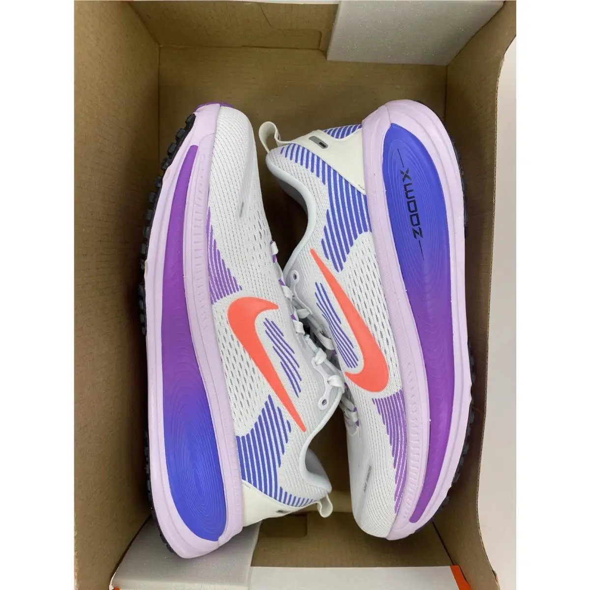 Nike shoes - Nike Vomero 18 - Vomero - HM6804 112 - White/Hot Lava-Violet Mist (UPC: 198488000015) 7
