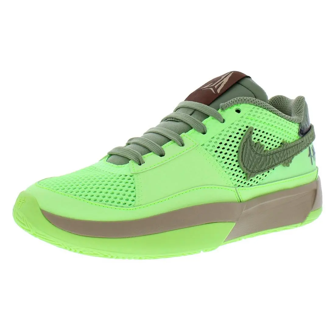 Nike JA 1 GS Boys Shoes Size 7 Color: Lime Blast/oil Green/black