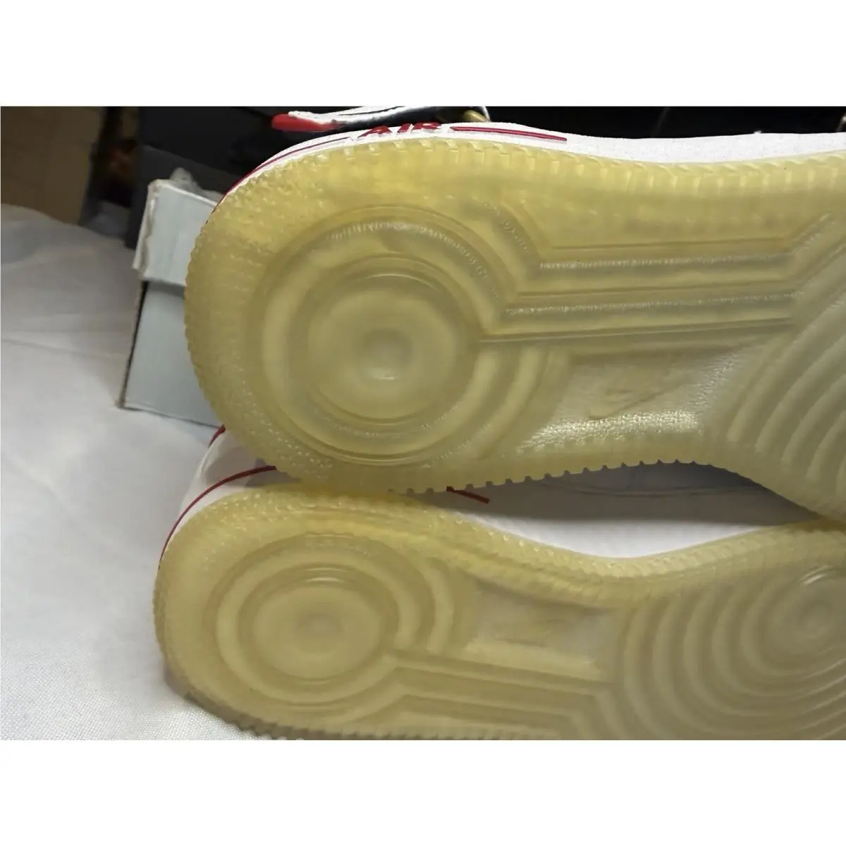 Nike shoes - Nike Air Force 1 Mid (GS) - 314195-108 - White, Navy, Gold, Red 14