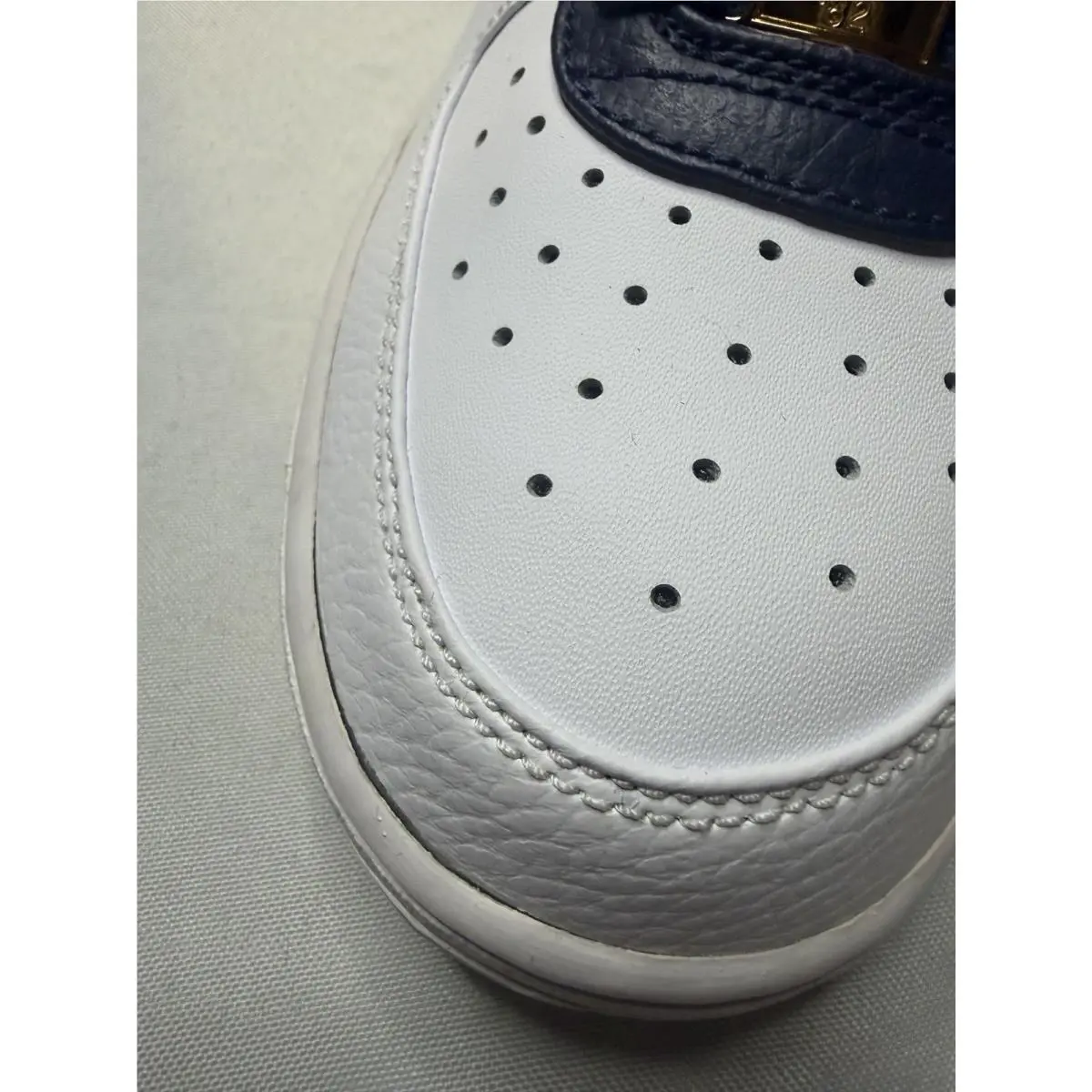 Nike shoes - Nike Air Force 1 Mid (GS) - 314195-108 - White, Navy, Gold, Red 2